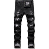 Men's Ripped Fit Dark gray Jeans